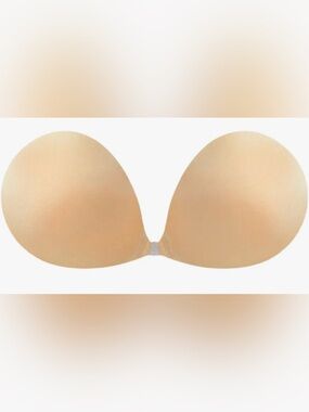 NuBra Self-Adhesive Push-up Bra, Strapless, Backless, NUDE, Size D